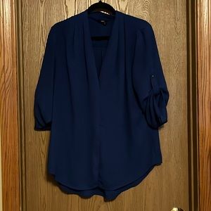 Mossimo Royal Blue Blouse - XL